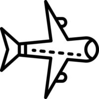 Liniensymbol für Flugzeuge vektor