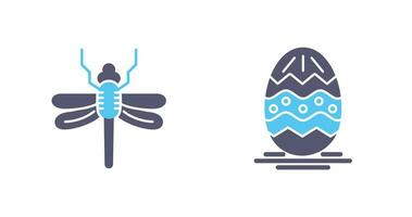 Libelle und Ostern Symbol vektor