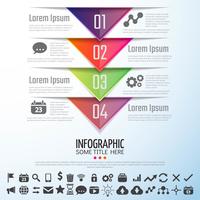 Pfeil Infografiken Designvorlage vektor