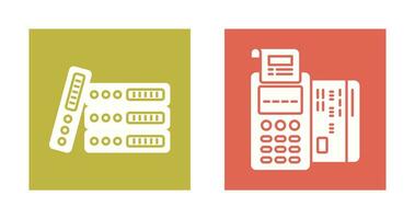 Bindemittel und pos Terminal Symbol vektor