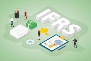 ifrs International Financial Reporting Standards Konzept vektor