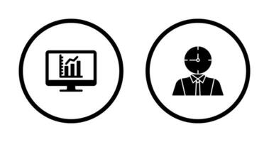 Diagramm und Zeit ist Geld Symbol vektor