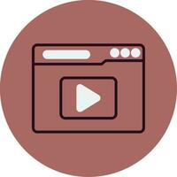 Video-Streaming-Vektorsymbol vektor