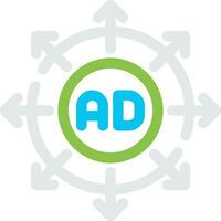 reklam underkastelse kreativ ikon design vektor