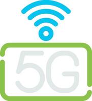 5g Netzwerk kreativ Symbol Design vektor