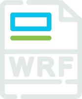 Wrf kreativ Symbol Design vektor