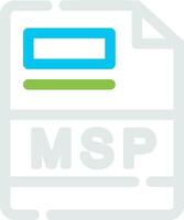 msp kreativ Symbol Design vektor