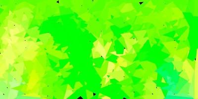 hellgrüne, gelbe Vektor-Dreieck-Mosaik-Tapete. vektor