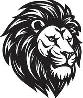 majestätisk majestät lejon emblem i vektor eleganta panter svart vektor lejon ikon design