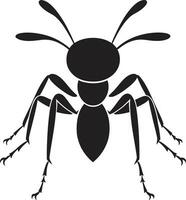 minimalistisk myra logotyp vektor artisteri i svart svart myra symbol vektor logotyp för en stark varumärke