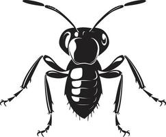 sofistikerad myra symbol svart vektor logotyp svart vektor myra emblem ikoniska logotyp design