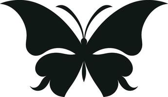 künstlerisch Freiheit noir Schmetterling Design elegant Flug im schwarz Schmetterling Symbol vektor