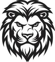 Blackout König Löwe Vektor Emblem Löwen brüllen Regal schwarz Logo