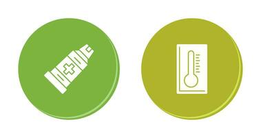 Einfügen und Thermometer Symbol vektor