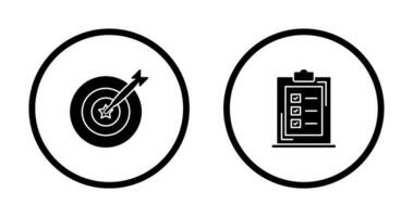 Pfeil und Checkliste Symbol vektor