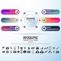 Circle Infographics Design Mall vektor