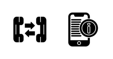 telefon ring upp och smartphone ikon vektor