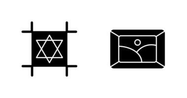 logotyp design och ram ikon vektor