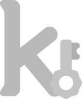 klein k Vektor Symbol