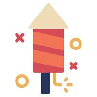raket fyrverkeri ikon illustration för webb, app, infografik, etc vektor