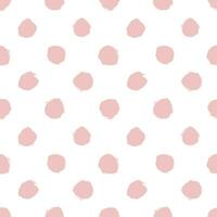 ein Rosa und Weiß Polka Punkt Muster vektor