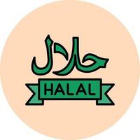 Symbol für Halal-Vektor vektor