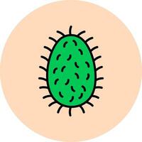 Tollwut Lyssavirus Vektor Symbol