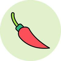 Chili Pfeffer Vektor Symbol