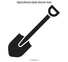 landwirtschaftlich Stahl Schaufel Symbol vektor