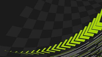 Geschwindigkeit Rennen Hintergrund mit Grün Formen vektor