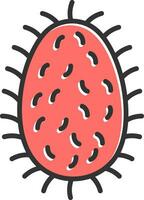 rabies lyssavirus vektor ikon