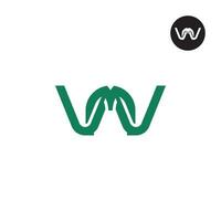 Brief vmv Monogramm Logo Design vektor