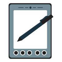 Zeichnung mit ein Grafik Tablette Vektor Illustration von Digital Grafik Zeichnung