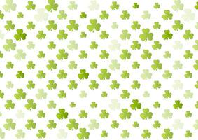 st Patrick Tag hell abstrakt Hintergrund mit Kleeblatt Blätter vektor