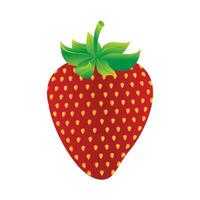 Vektor Hand gezeichnet Erdbeere Obst Illustration