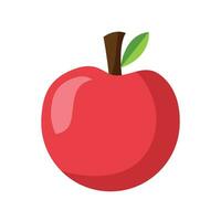 vektor röd äpple vektor friska ljuv frukt