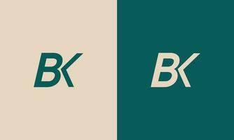 bk kb b k första brev lyx-premium logotyp. vektor