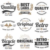 Vintage Retro Vector Logo för banner