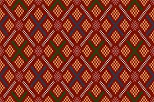 korsa sy färgrik geometrisk traditionell etnisk mönster ikat sömlös mönster abstrakt design för tyg skriva ut trasa klänning matta gardiner och sarong aztec afrikansk indisk indonesiska vektor