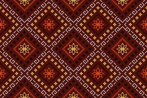 korsa sy färgrik geometrisk traditionell etnisk mönster ikat sömlös mönster abstrakt design för tyg skriva ut trasa klänning matta gardiner och sarong aztec afrikansk indisk indonesiska vektor