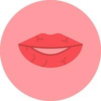 getrocknet Lippen Vektor Symbol