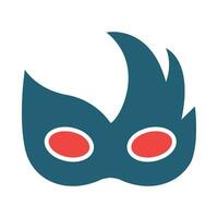 Karneval Maske Vektor Glyphe zwei Farbe Symbol zum persönlich und kommerziell verwenden.