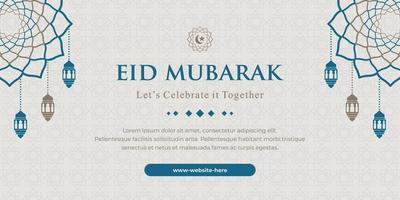 horizontales Eid-Banner vektor