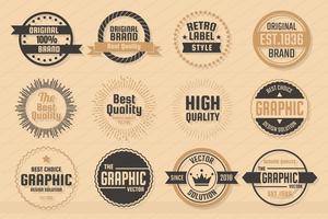 Vintage Retro Vector Logo för banner