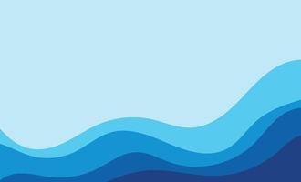Welle blauer Hintergrund Vektor Wallpaper
