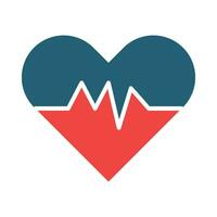 Herz Bewertung Vektor Glyphe zwei Farbe Symbol zum persönlich und kommerziell verwenden.