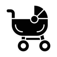 Kinderwagen Vektor Glyphe Symbol zum persönlich und kommerziell verwenden.