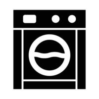 tvättning maskin vektor glyf ikon för personlig och kommersiell använda sig av.