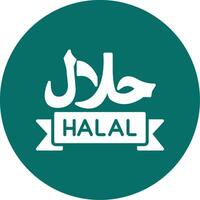 Symbol für Halal-Vektor vektor