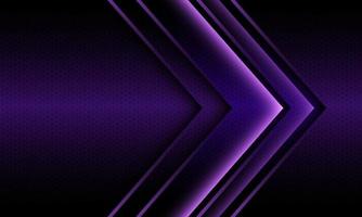 abstrakte violette Pfeilrichtung geometrisches Sechseck-Mesh futuristisch vektor